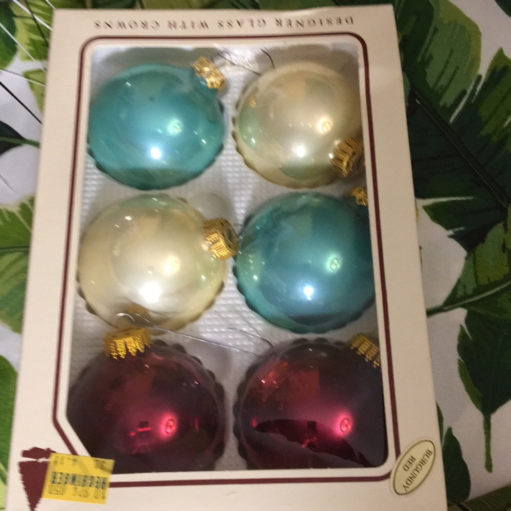 6 Christmas by Krebs ornaments